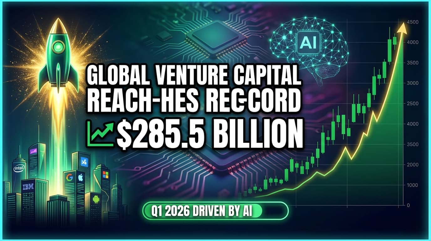 Global Venture Capital Reaches Record $285.5 Billion in Q1 2026 Driven by AI
