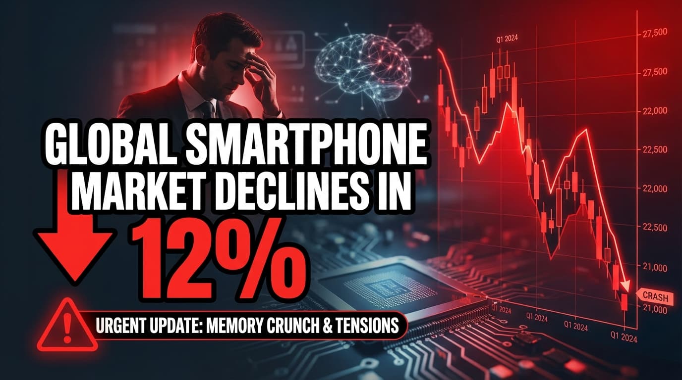 Global Smartphone Market Declines in Q1, Citing Memory Crunch and Iran Tensions