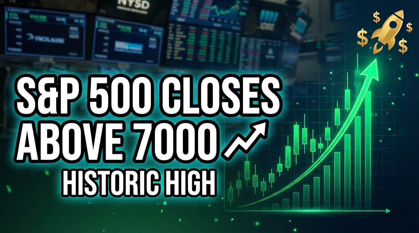 S&P 500 Closes Above 7000 for First Time on Easing Iran Tensions