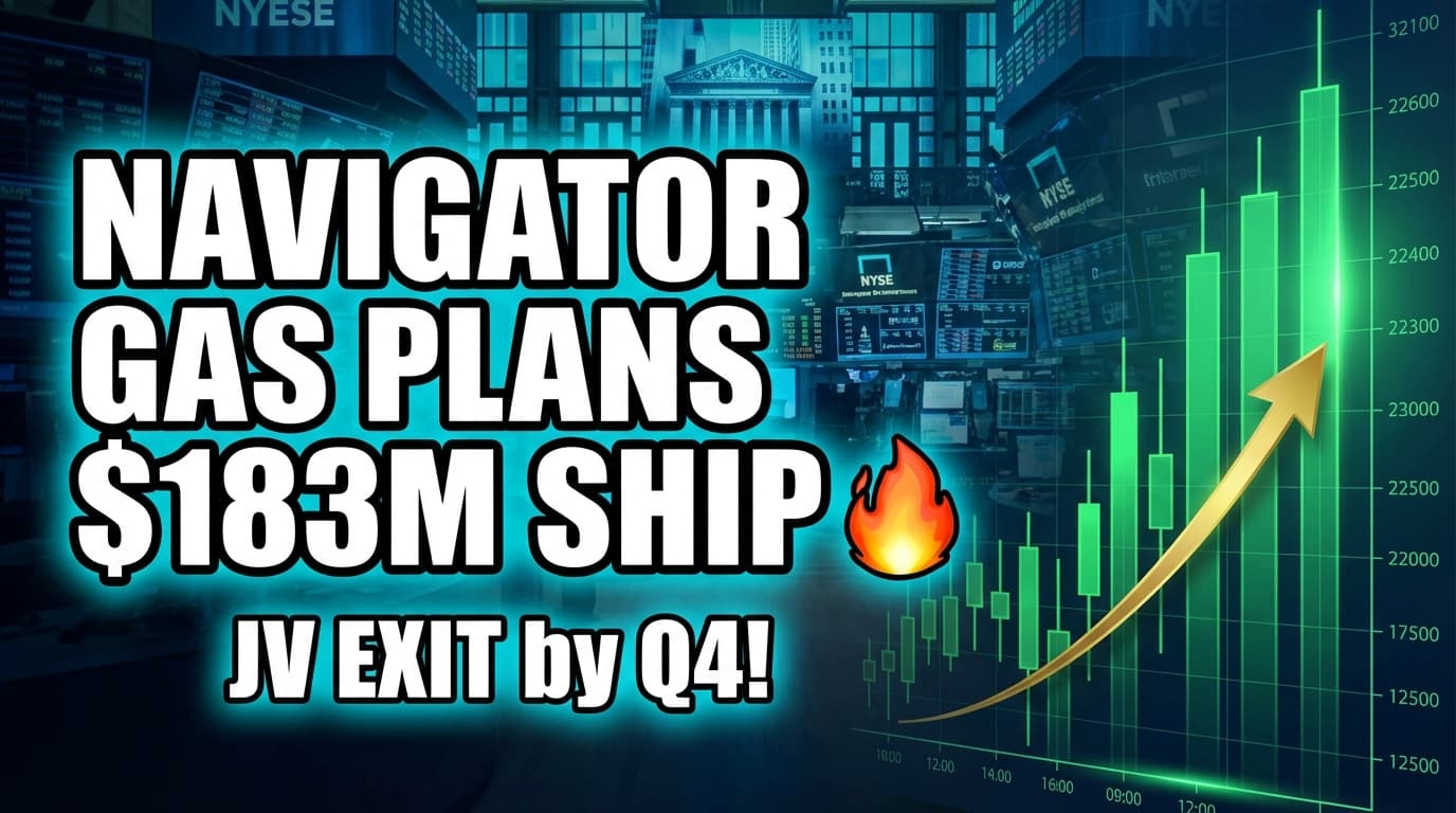 Navigator Gas Plans $183M Ship Sale, JV Exit by Q4