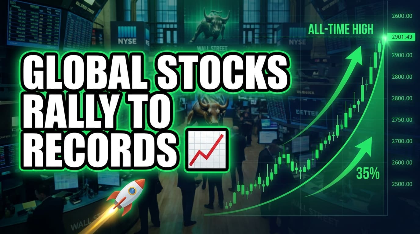 Global Stocks Rally to Records Amid Hopes for Middle East Truce