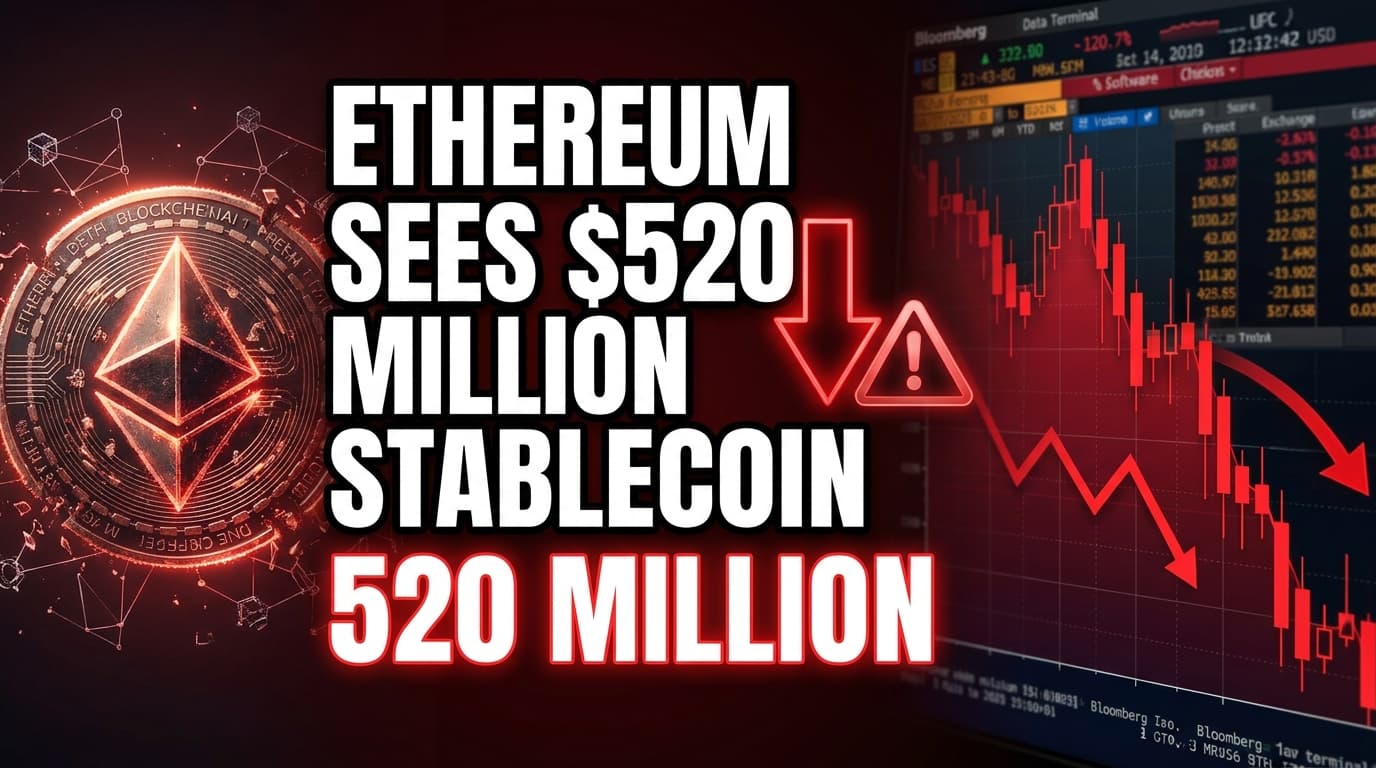 Ethereum Sees $520 Million Stablecoin Outflow Amid Liquidity Concerns