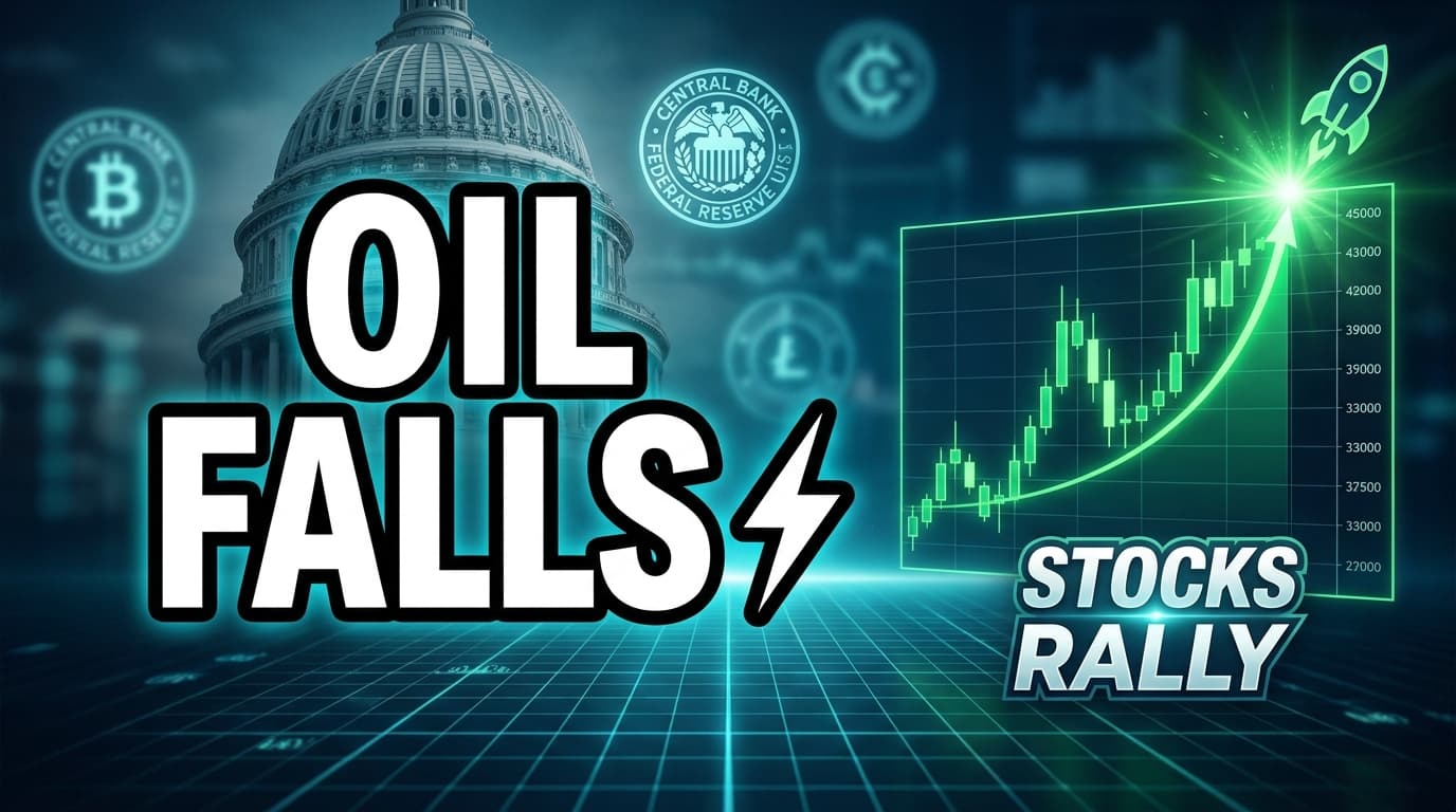 Oil Falls, Stocks Rally Amid Easing Geopolitical Tensions