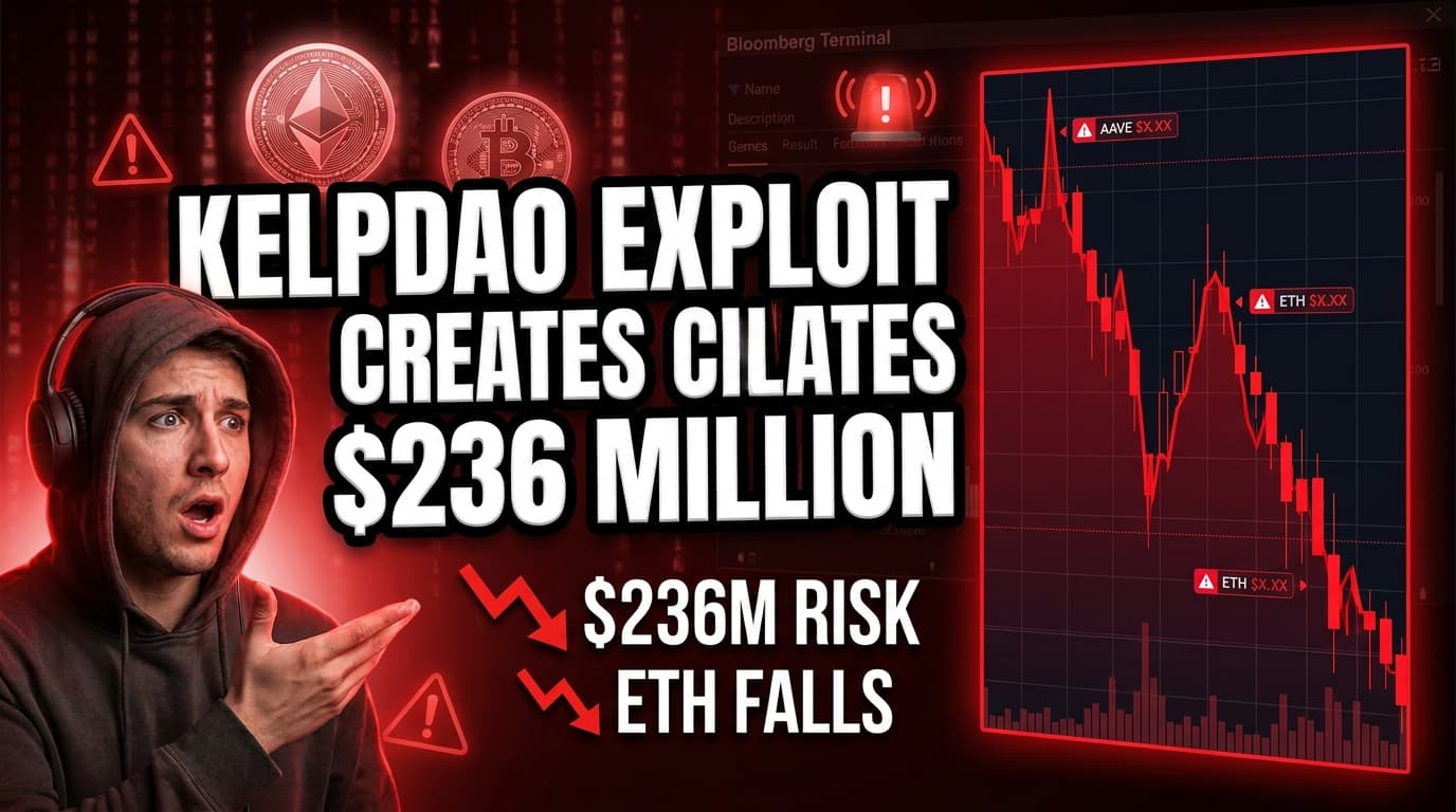 KelpDAO Exploit Creates $236 Million Bad Debt Risk for AAVE, Ethereum Falls