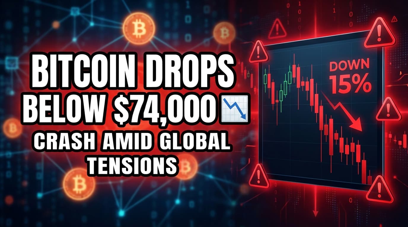 Bitcoin Drops Below $74,000 Amid Stalled Iran-US Talks and Hormuz Closure Concerns