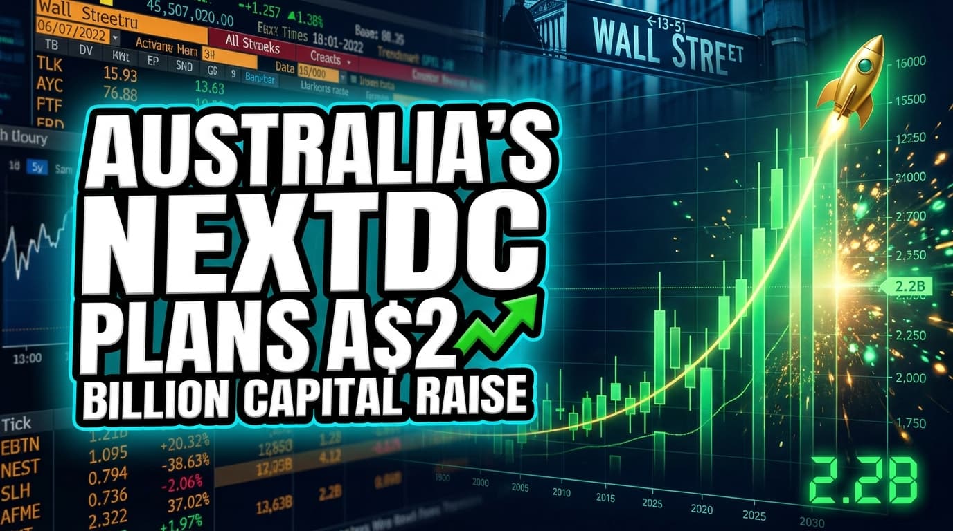 Australia's NEXTDC Plans A$2.2 Billion Capital Raise Amid Surging Data Center Demand