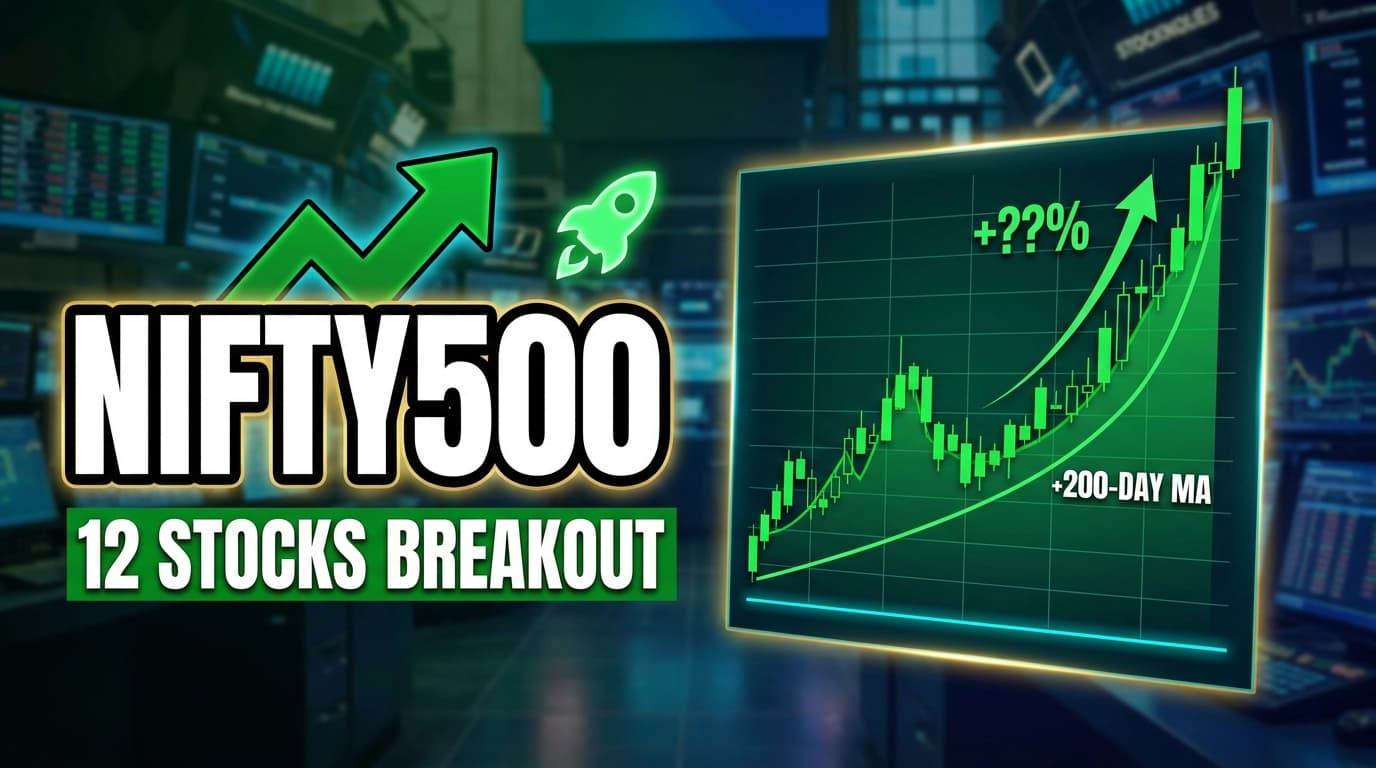 Nifty500: 12 Stocks Break Above 200-Day Moving Average, Signaling Potential Upside