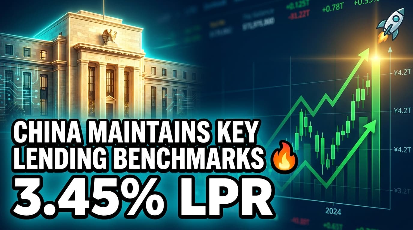China Maintains Key Lending Benchmarks for 11th Consecutive Month