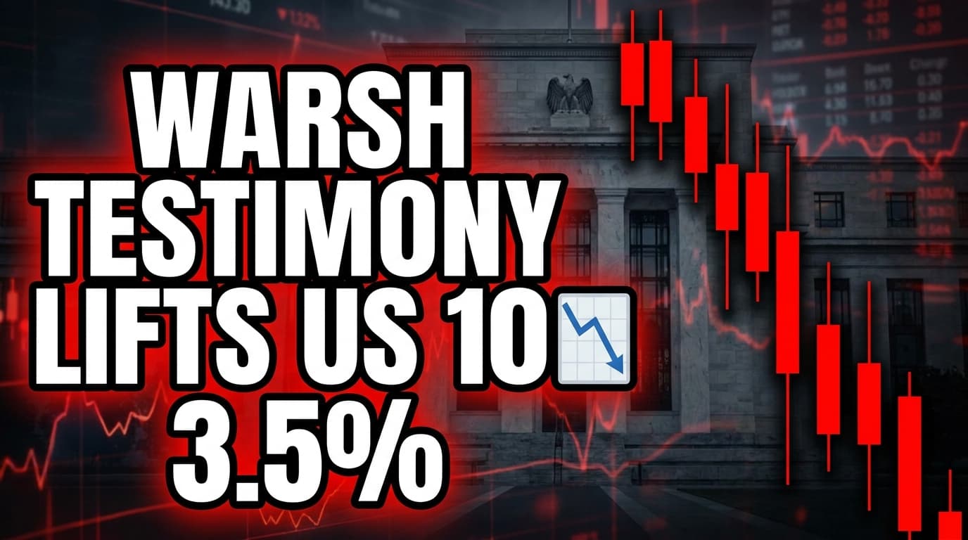 Warsh Testimony Lifts US 10-Year Yields, Curbs Fed Rate Cut Expectations