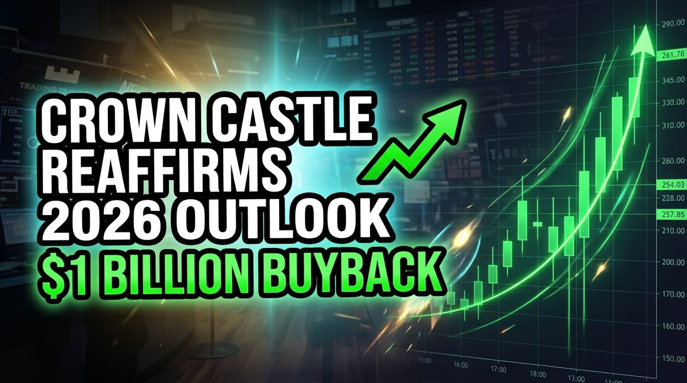 Crown Castle Reaffirms 2026 Outlook, Announces $1 Billion Buyback