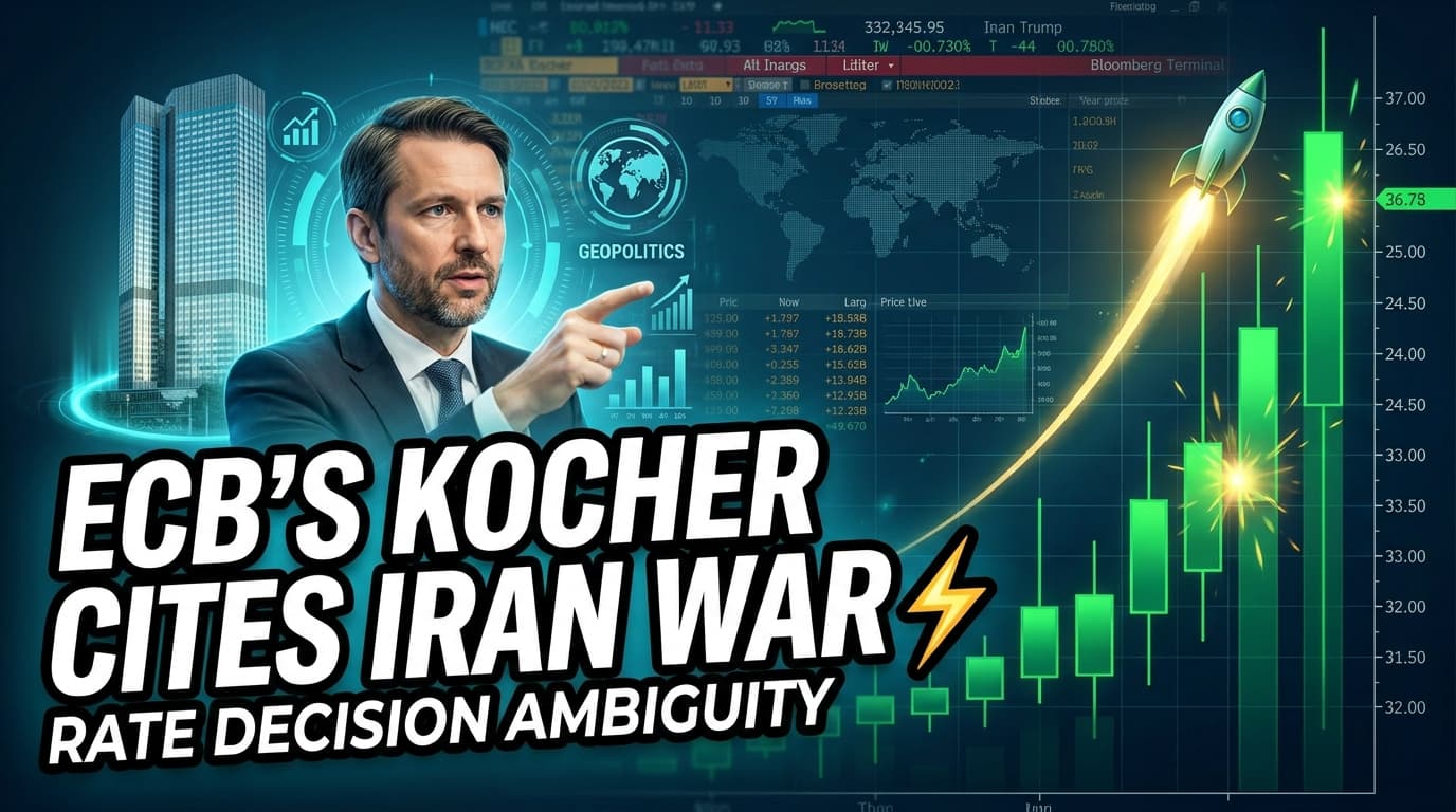 ECB's Kocher Cites Iran War Uncertainty for Rate Decision Ambiguity