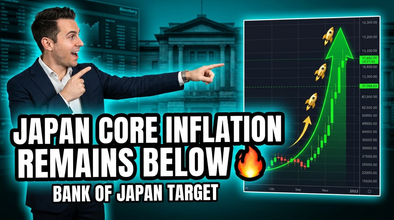 Japan Core Inflation Remains Below Bank of Japan Target