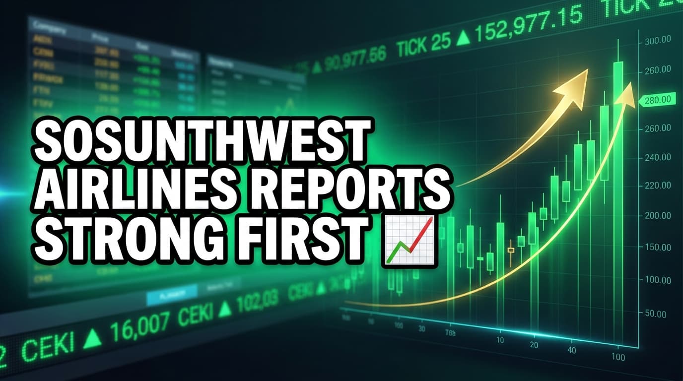Southwest Airlines Reports Strong First Quarter 2026 Earnings