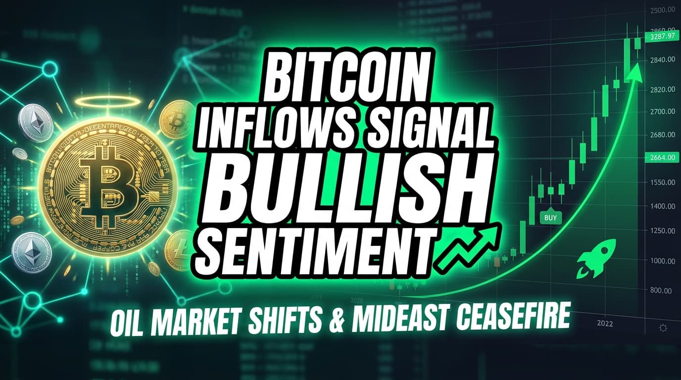 Bitcoin Inflows Signal Bullish Sentiment Amid Potential Mideast Ceasefire, Oil Market Shifts