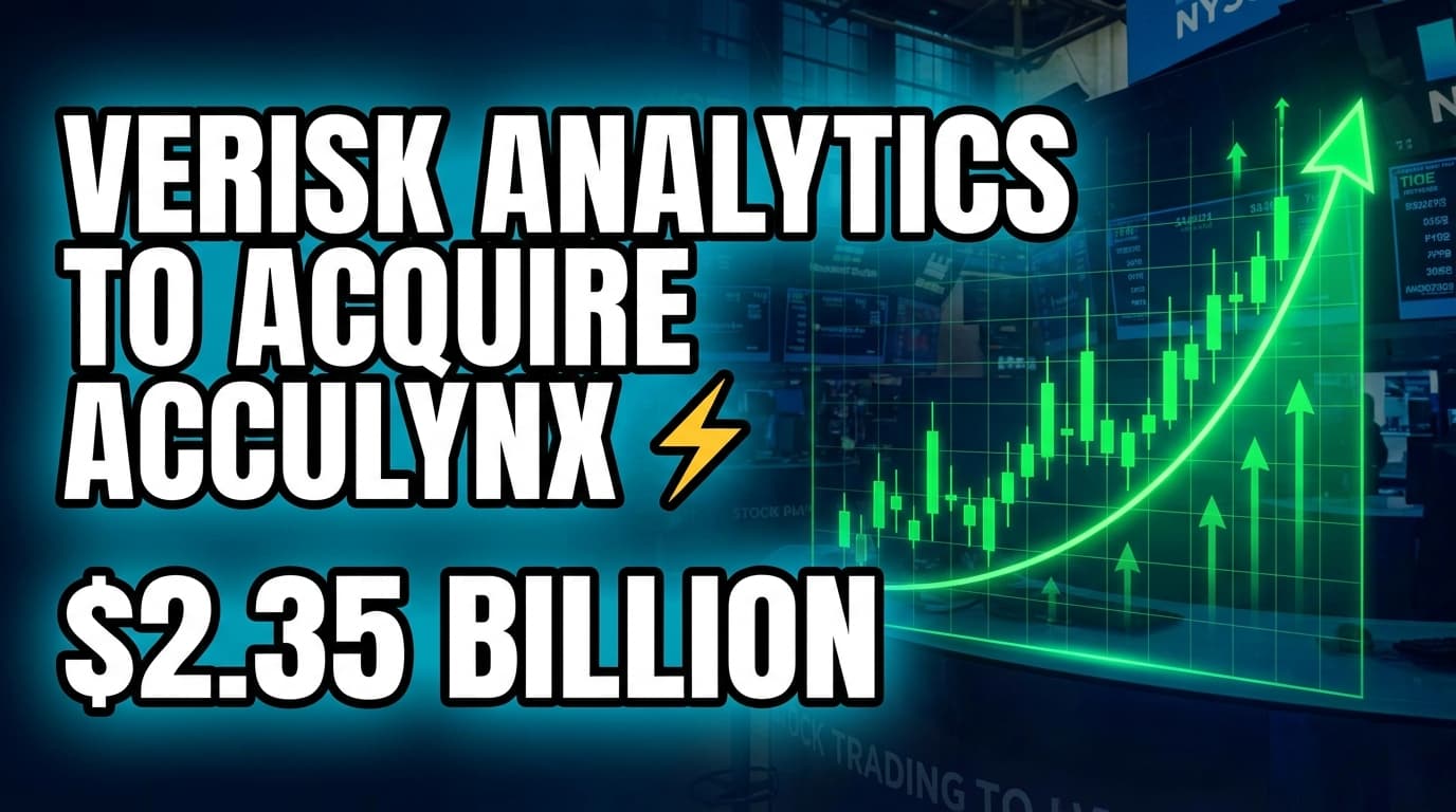 Verisk Analytics to Acquire AccuLynx in $2.35 Billion Deal