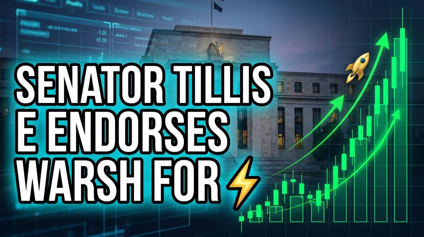 Senator Tillis Endorses Warsh for Fed Chair Amid Rising Confirmation Odds