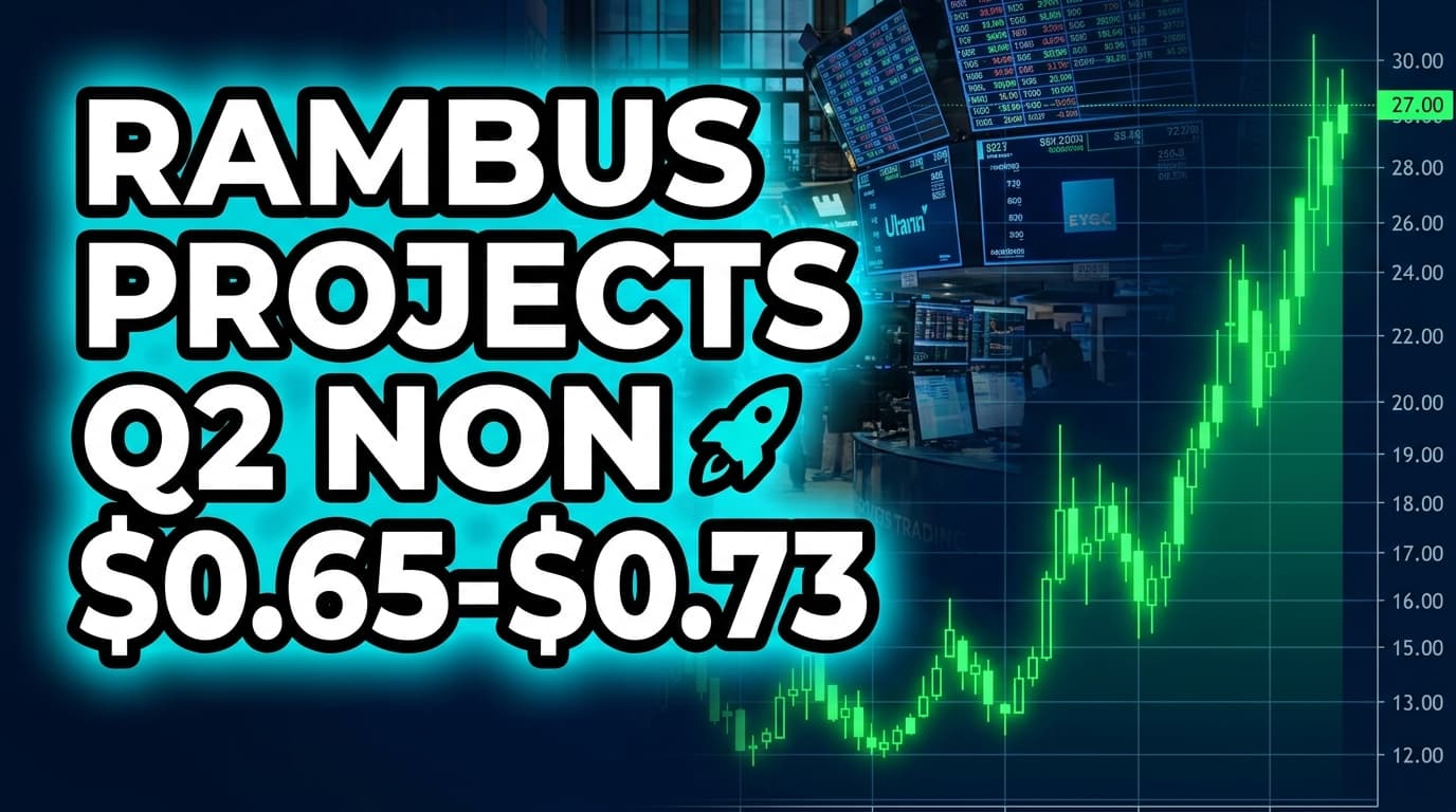 Rambus Projects Q2 Non-GAAP EPS $0.65-$0.73, Revenue $192M-$198M