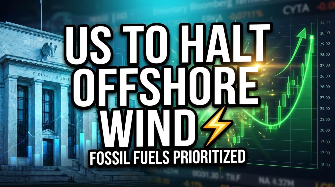 US to Halt Offshore Wind Leases, Prioritize Fossil Fuel Investments