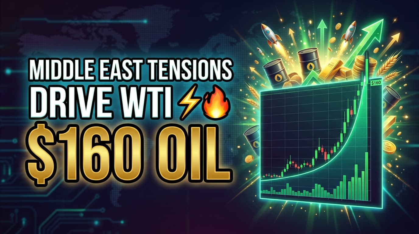 Middle East Tensions Drive WTI Crude Price Forecasts to $160 by 2026