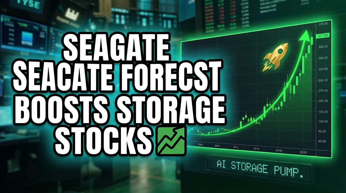Seagate Forecast Boosts Storage Stocks on AI Spending Hopes