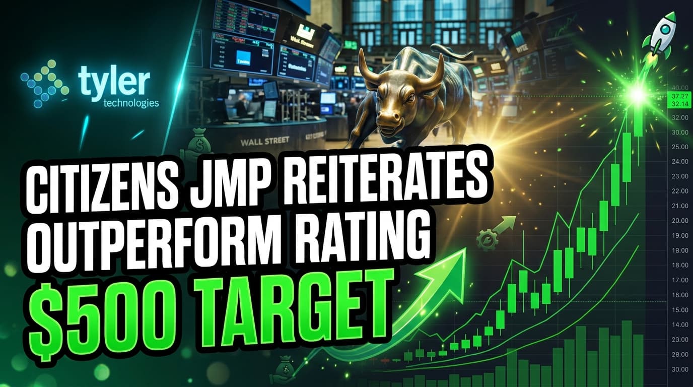 Citizens Jmp Reiterates Outperform Rating for Tyler Technologies, Sets $500 Target