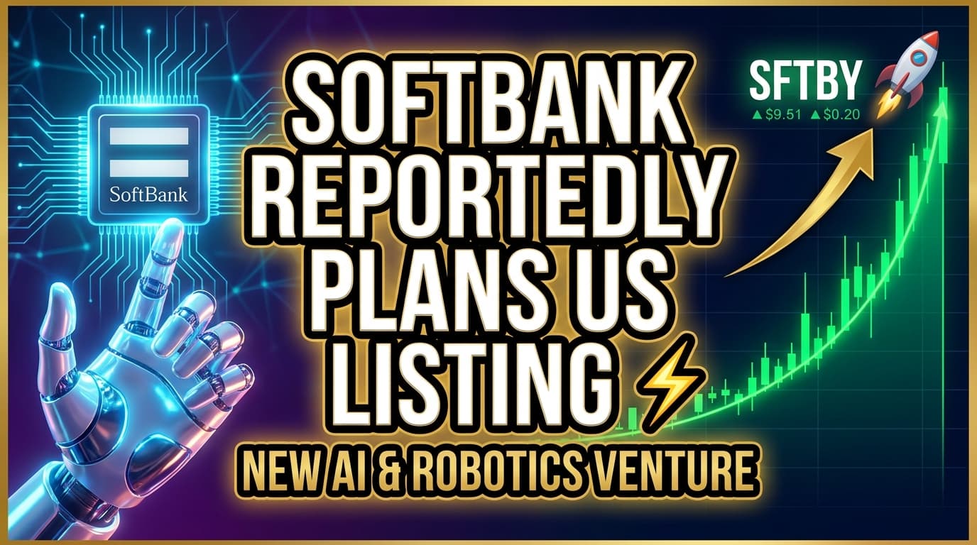 SoftBank Reportedly Plans US Listing for New AI and Robotics Venture