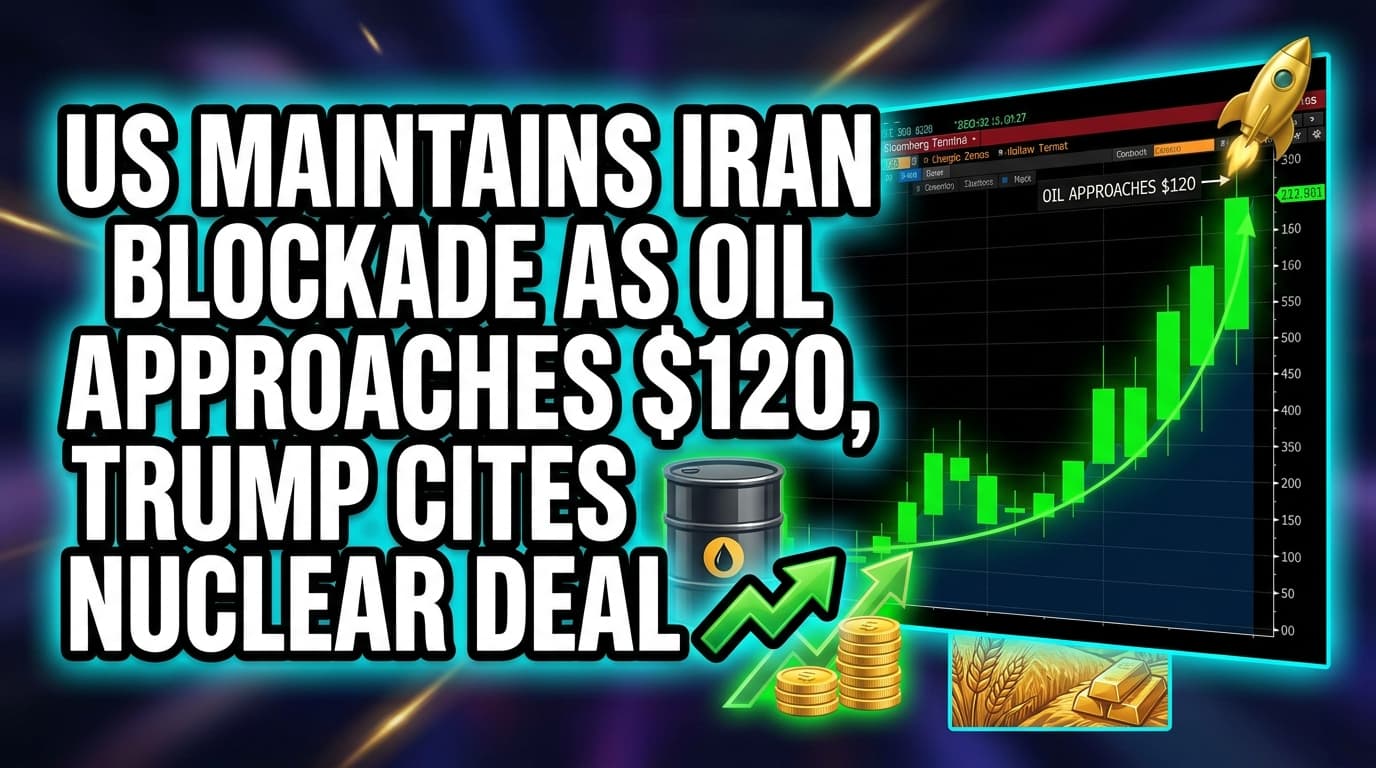 US Maintains Iran Blockade as Oil Approaches $120, Trump Cites Nuclear Deal