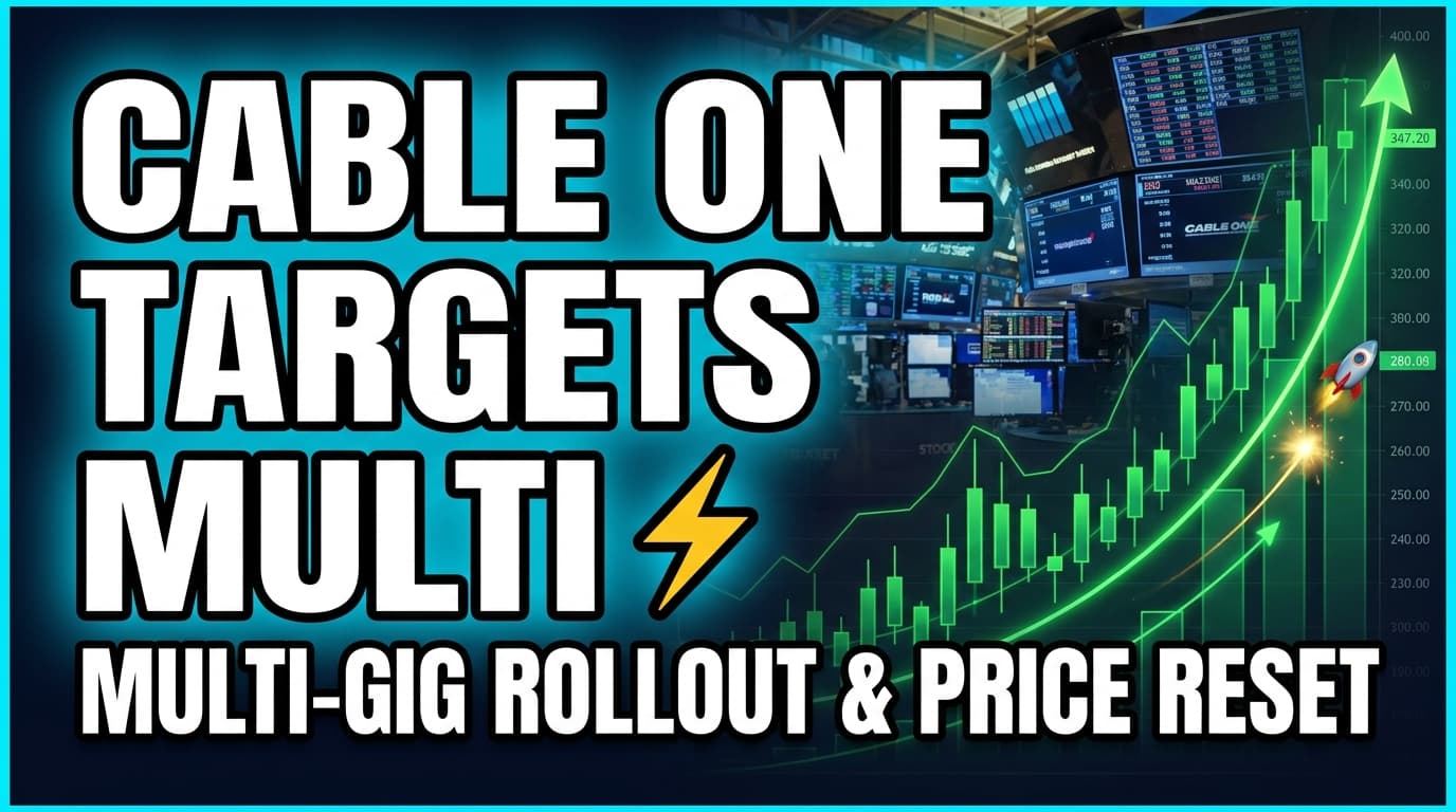 Cable One Targets Multi-Gig Rollout, Price Reset by Year-End
