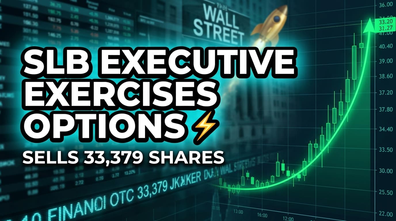 SLB Executive Exercises Options, Sells 33,379 Shares