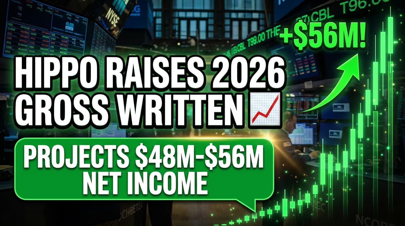 Hippo Raises 2026 Gross Written Premium Outlook, Projects $48M-$56M Adjusted Net Income