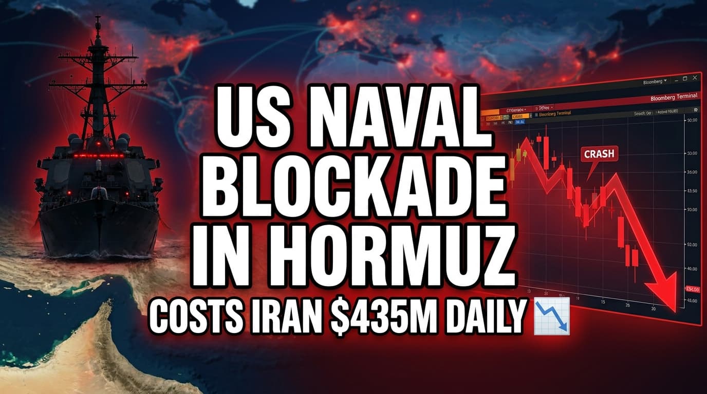 US Naval Blockade in Hormuz Costs Iran $435 Million Daily