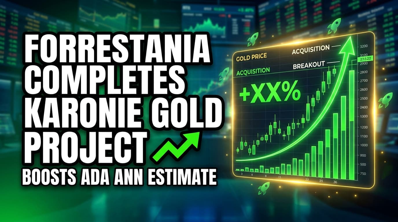 Forrestania Completes Karonie Gold Project Acquisition, Boosts Ada Ann Estimate