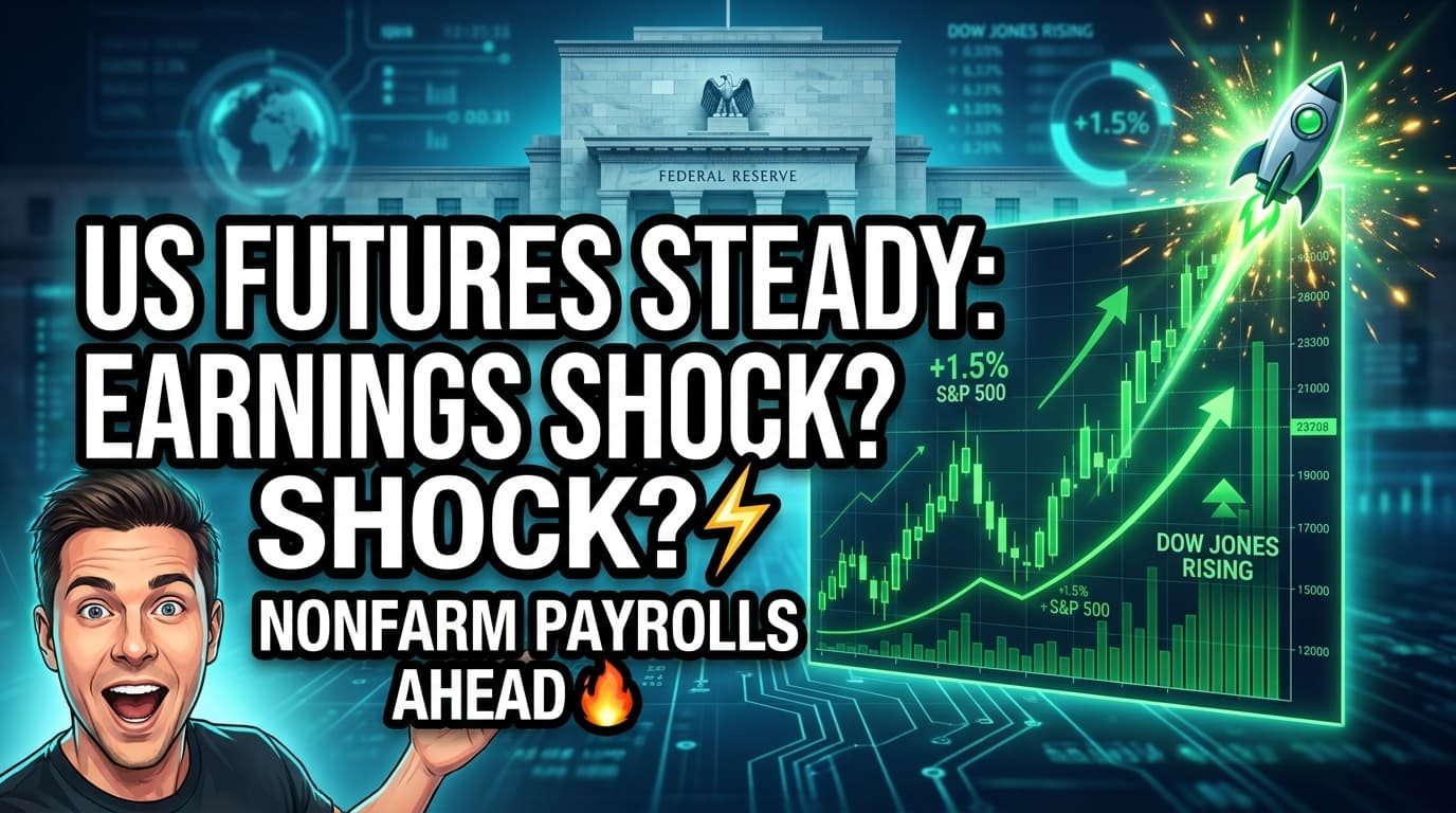 US Stock Futures Steady Ahead of Earnings Reports and Nonfarm Payrolls