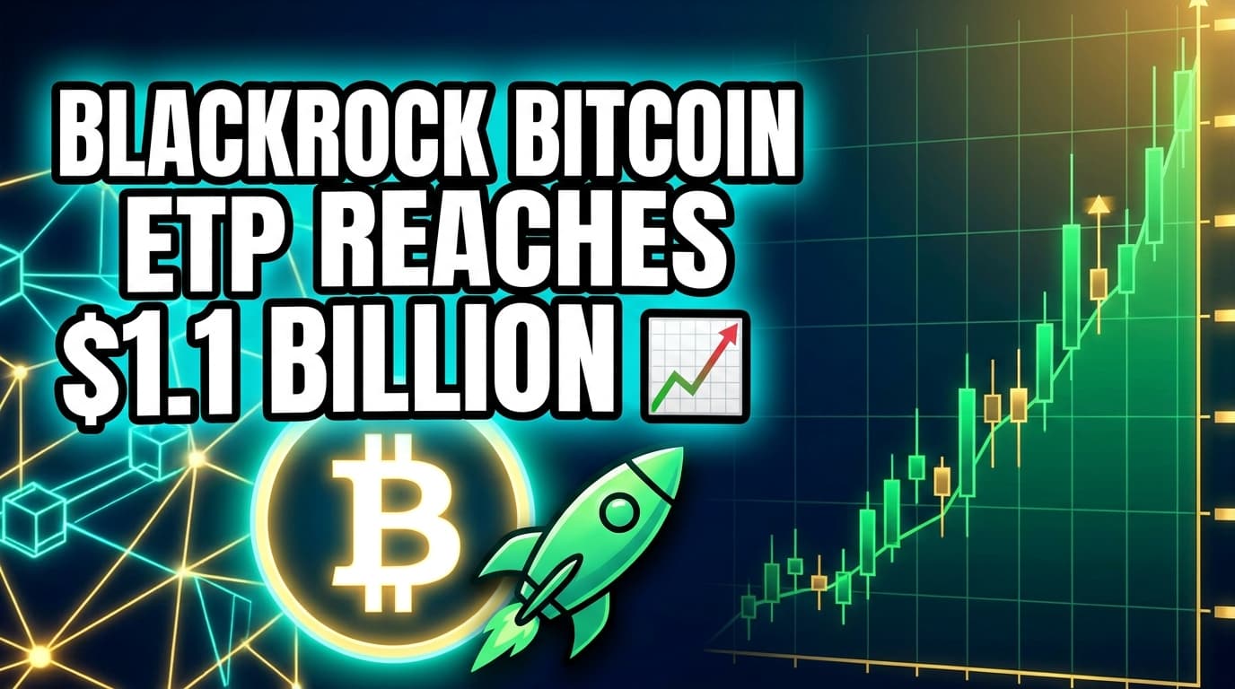 BlackRock Bitcoin ETP Reaches $1.1 Billion AUM, Signaling Strong Institutional Demand