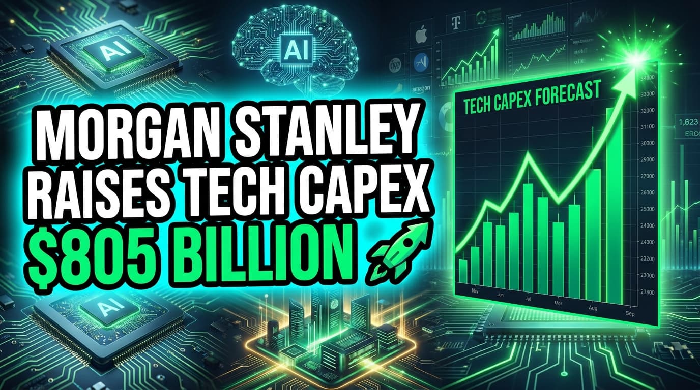 Morgan Stanley Raises Tech Capex Forecast to $805 Billion by 2026 on AI Investment