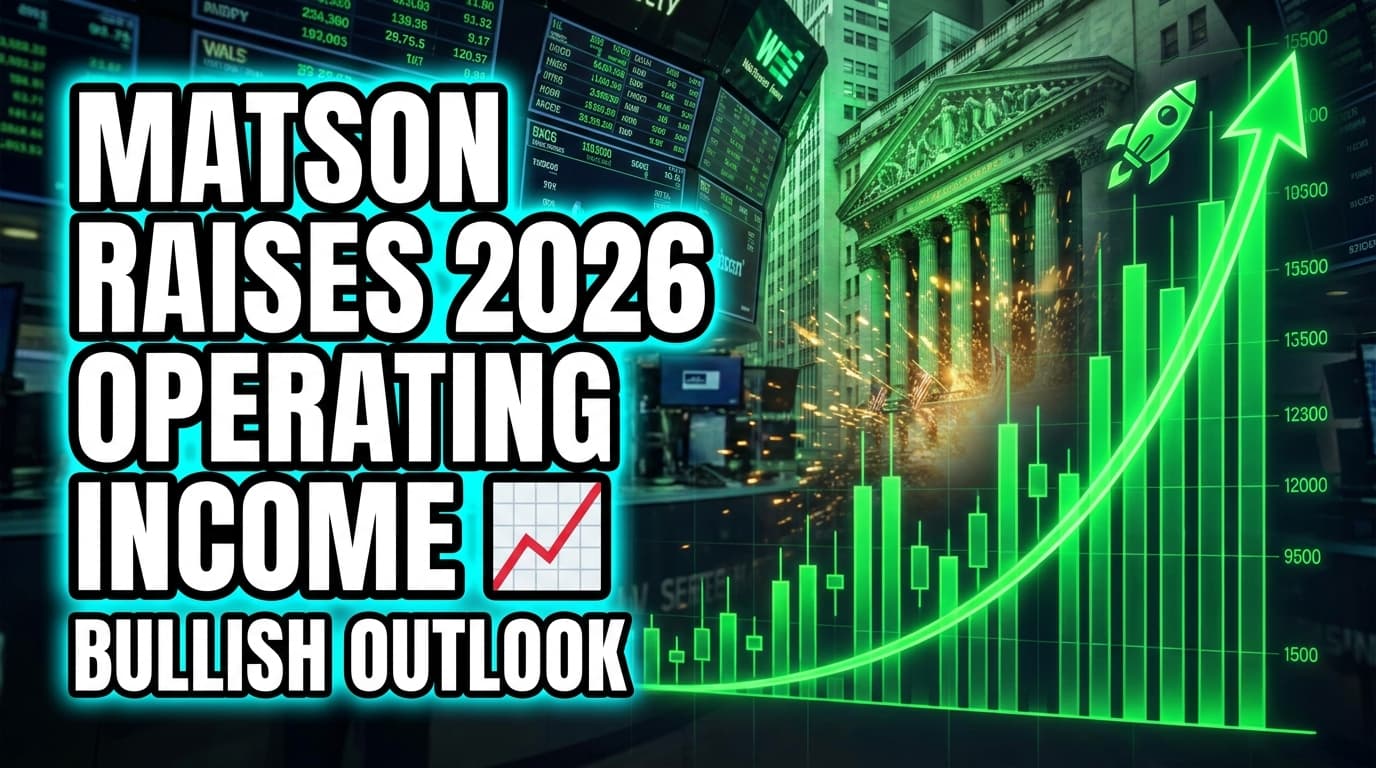 Matson Raises 2026 Operating Income Outlook on Strong Post-Lunar New Year China Demand