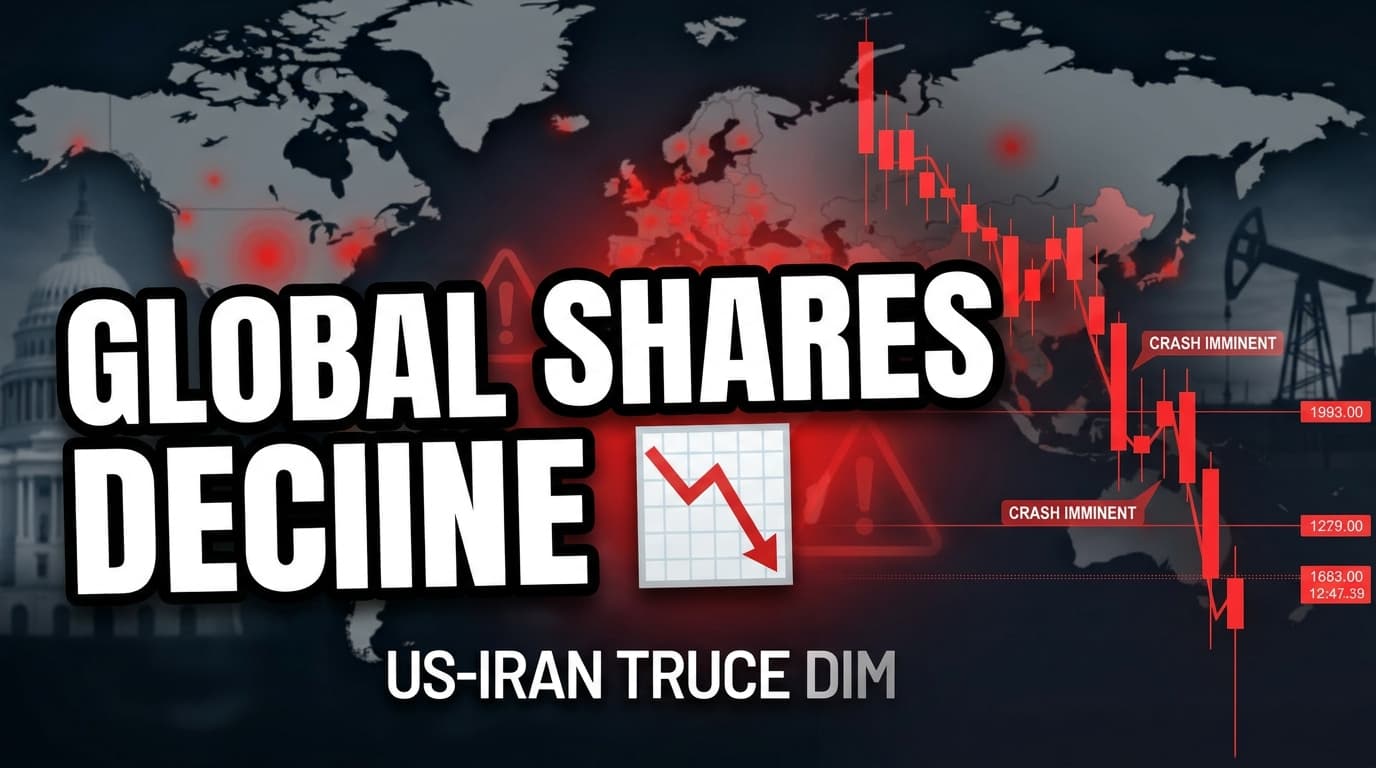 Global Shares Decline, Oil Prices Rise as US-Iran Truce Prospects Dim