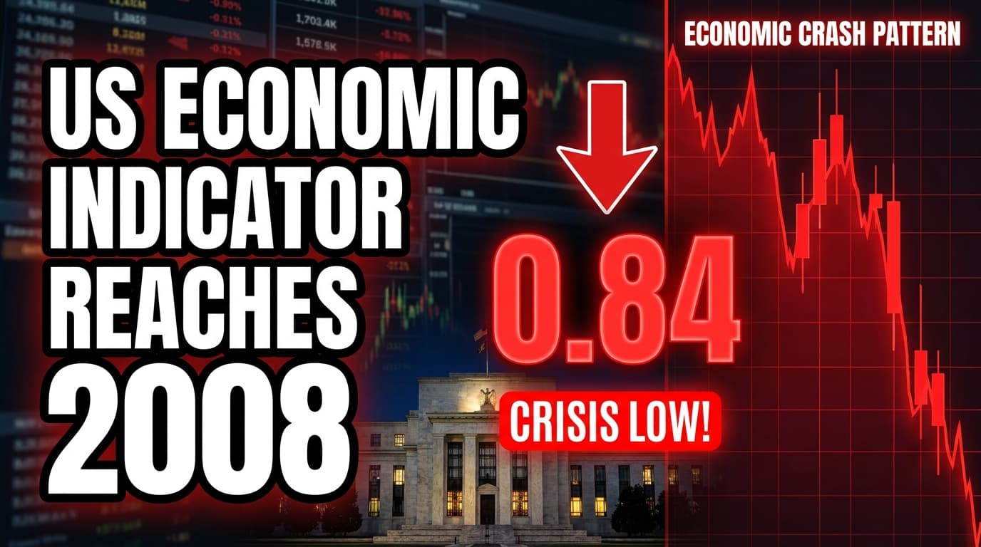 US Economic Indicator Reaches 2008 Crisis Low of 0.84