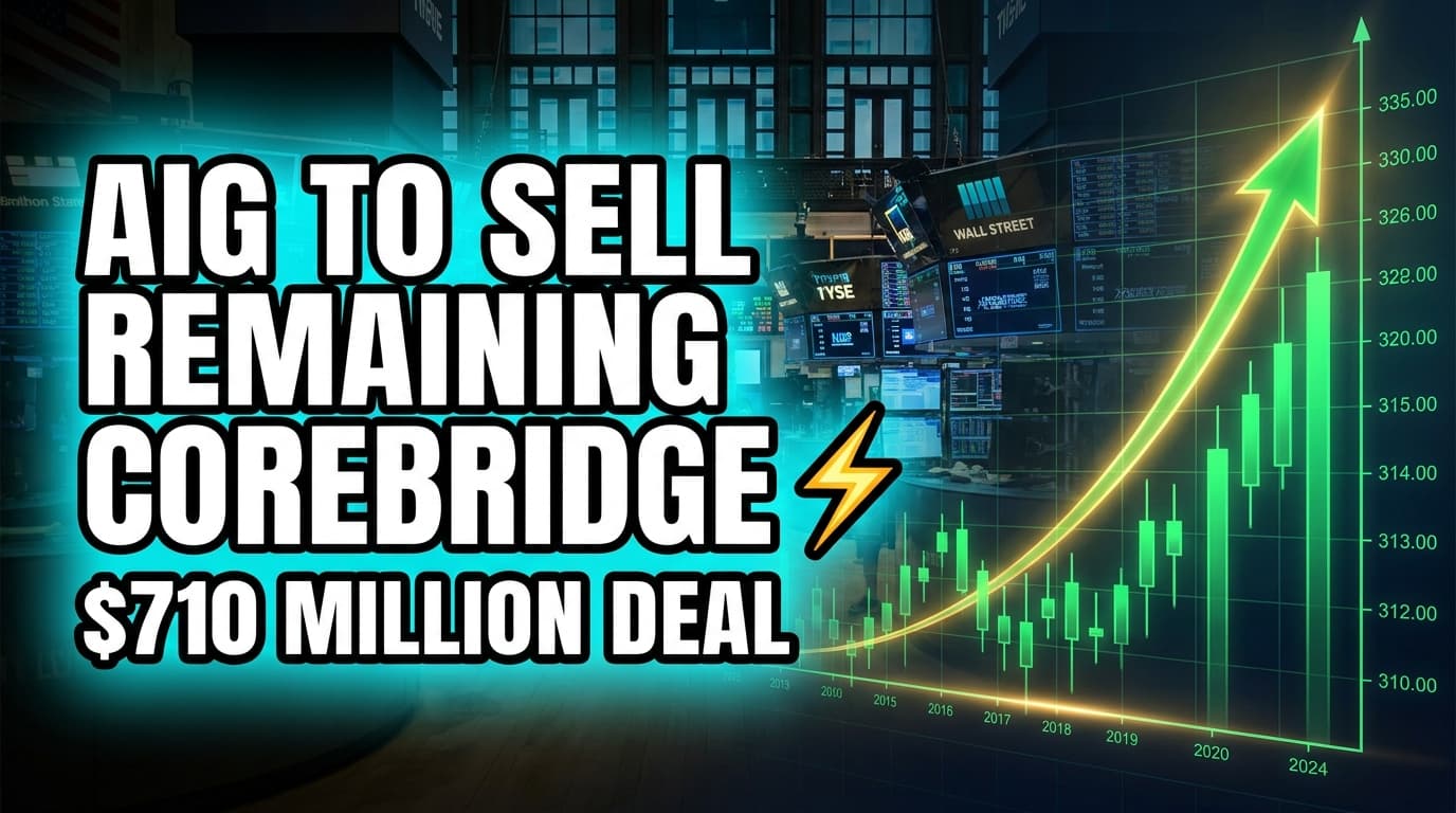 AIG to Sell Remaining Corebridge Financial Stake for $710 Million
