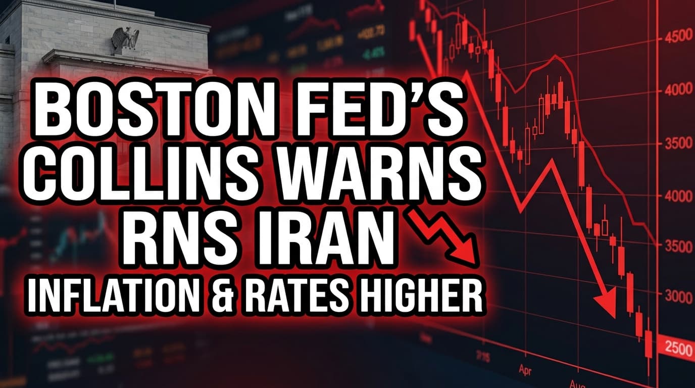 Boston Fed's Collins Warns Iran Conflict Fuels Inflation, Signals Higher Rates