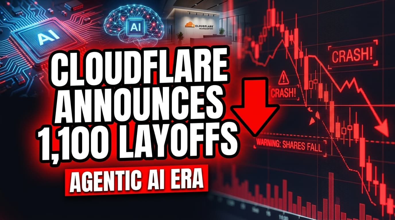Cloudflare Announces 1,100 Layoffs, Restructures for 'Agentic AI Era'; Shares Fall