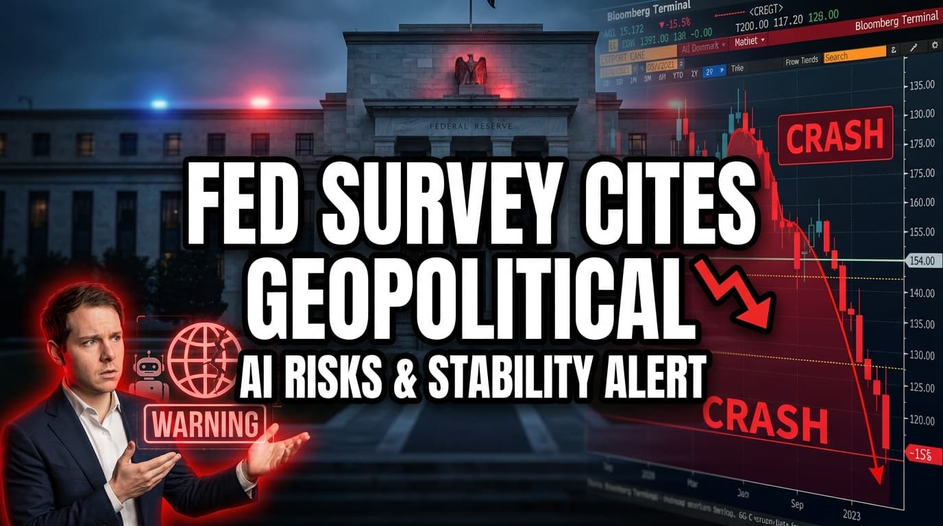 Fed Survey Cites Geopolitical, AI Risks to Financial Stability