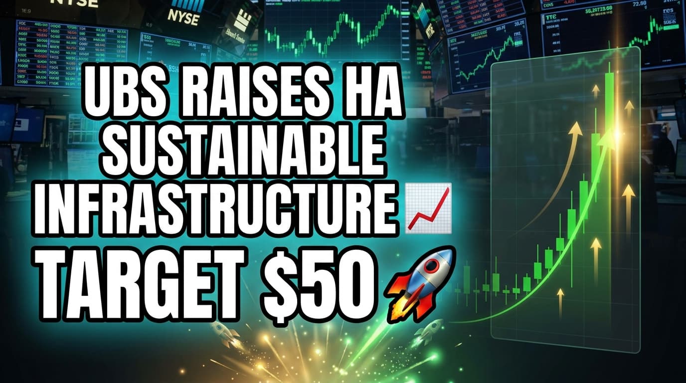 UBS Raises HA Sustainable Infrastructure Price Target to $50