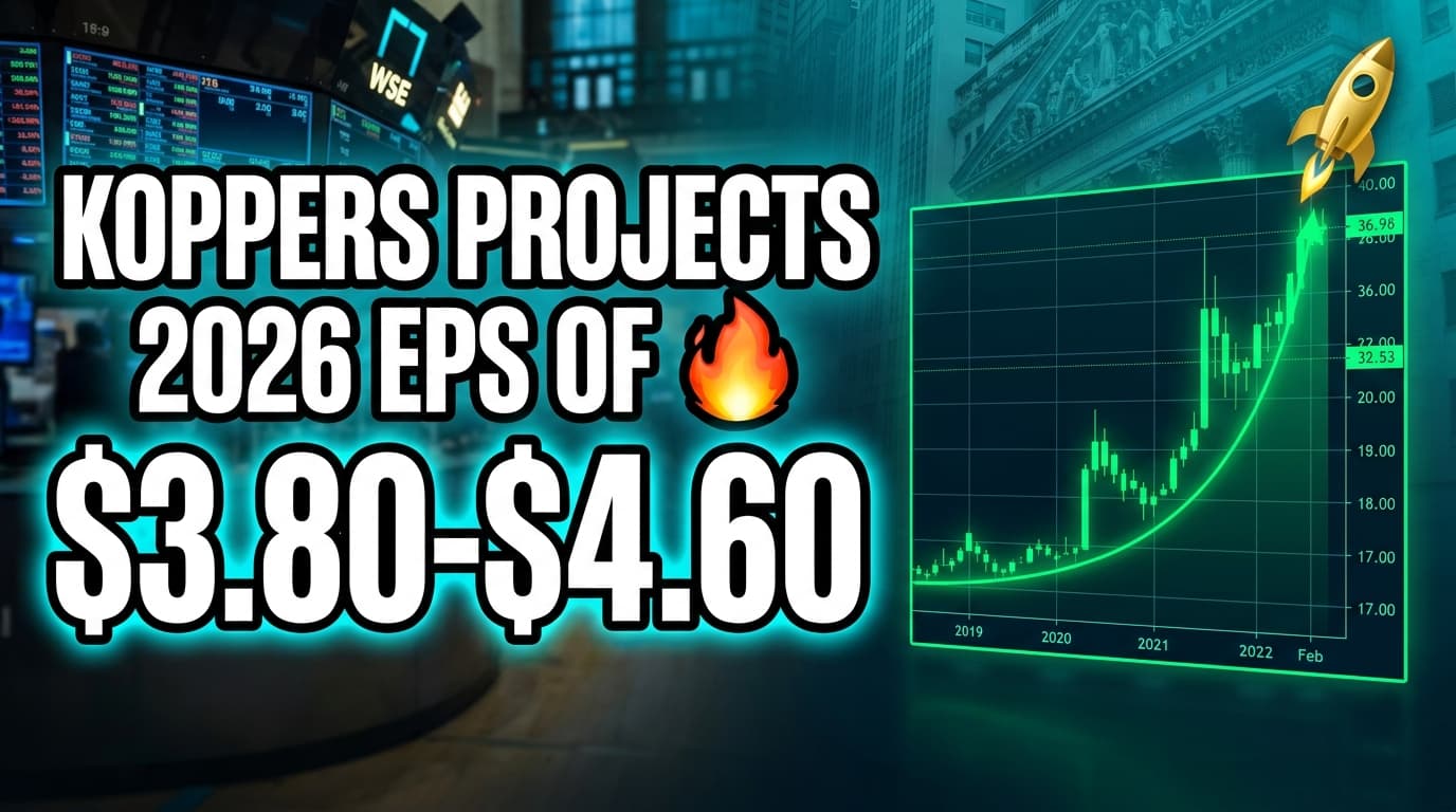 Koppers Projects 2026 EPS of $3.80-$4.60, Plans Stickney Exit