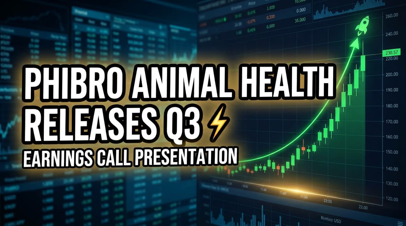 Phibro Animal Health Releases Q3 2026 Earnings Call Presentation