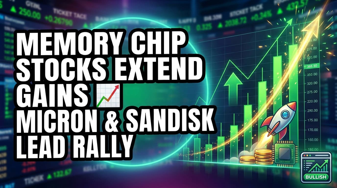 Memory Chip Stocks Extend Gains, Micron and SanDisk Lead Rally