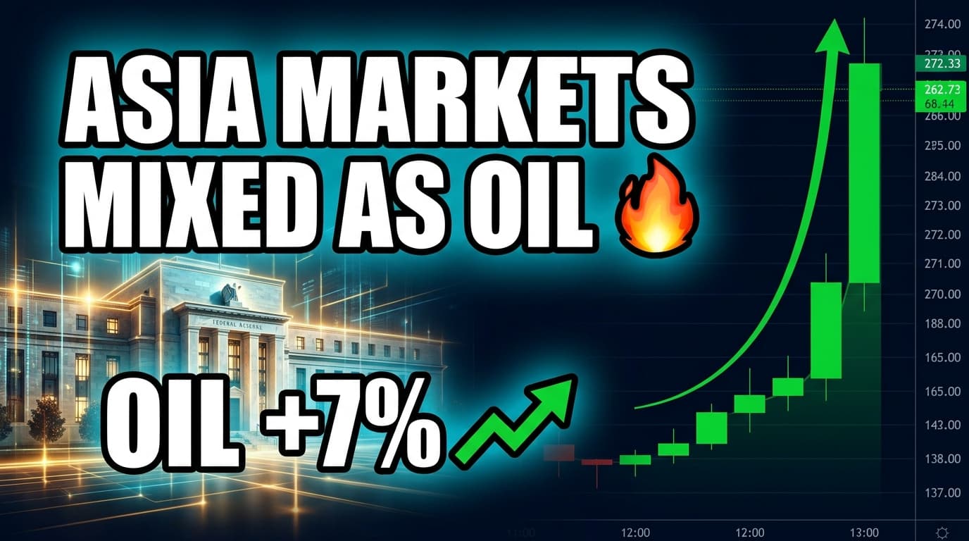 Asia Markets Mixed as Oil Surges on Iran Conflict Concerns