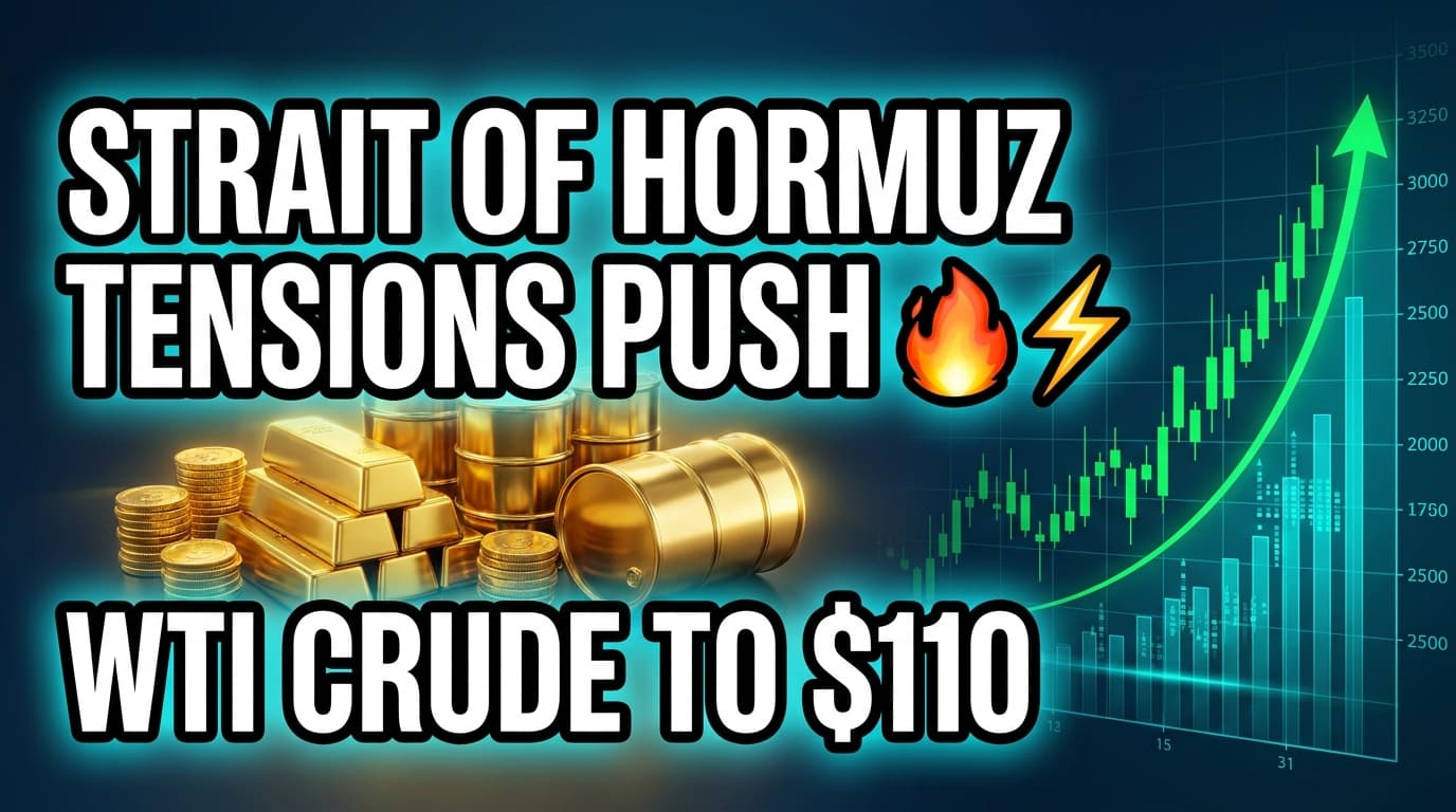 Strait of Hormuz Tensions Push WTI Crude Oil Towards $110
