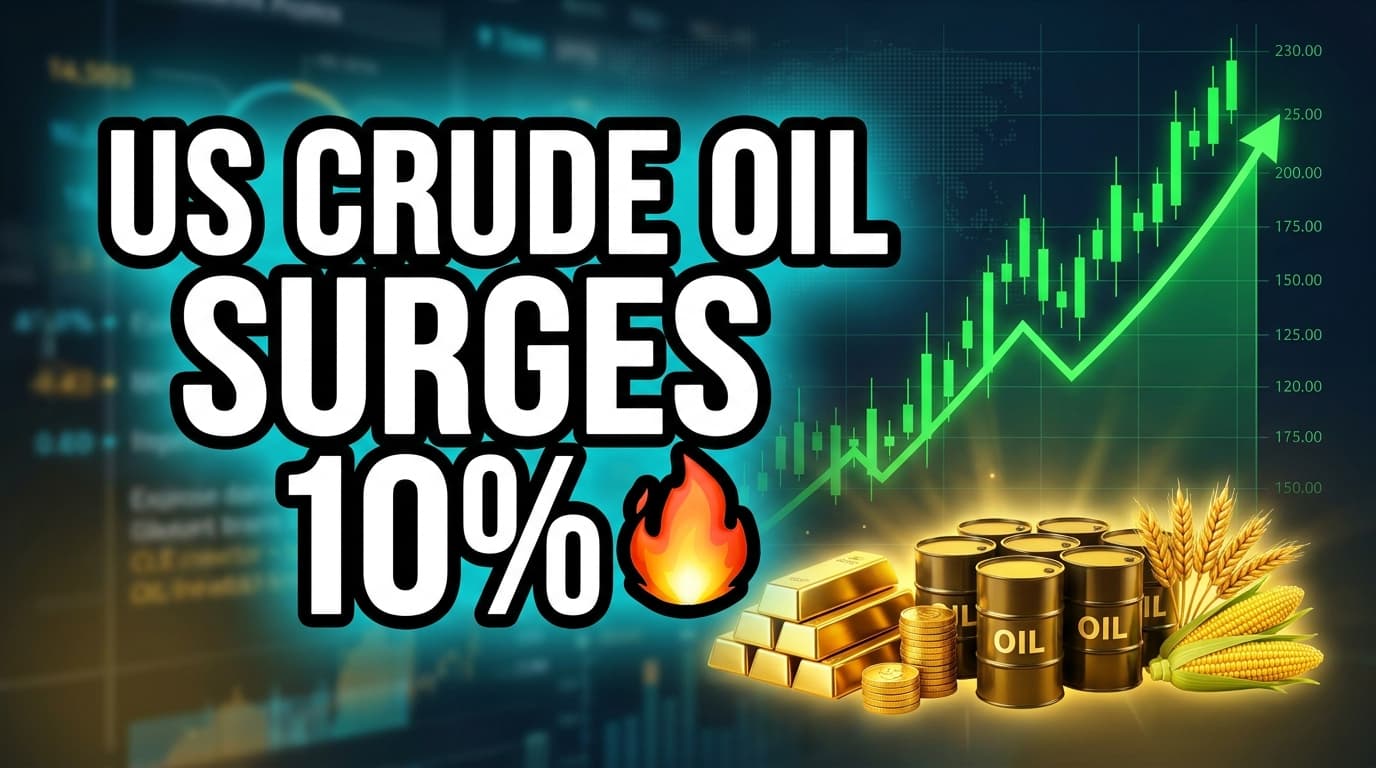 US Crude Oil Surges 10% Amid Iran Tensions, Market Concerns