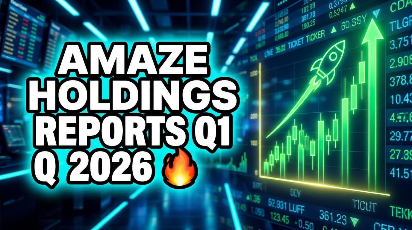 AMAZE HOLDINGS Reports Q1 2026 Revenue of $469K, EPS $(0.16)